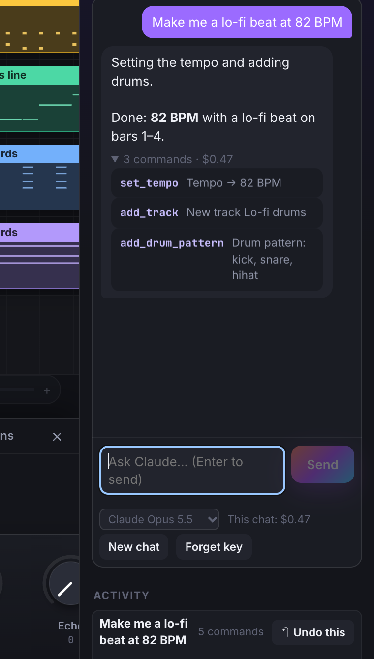 The AI panel in the studio